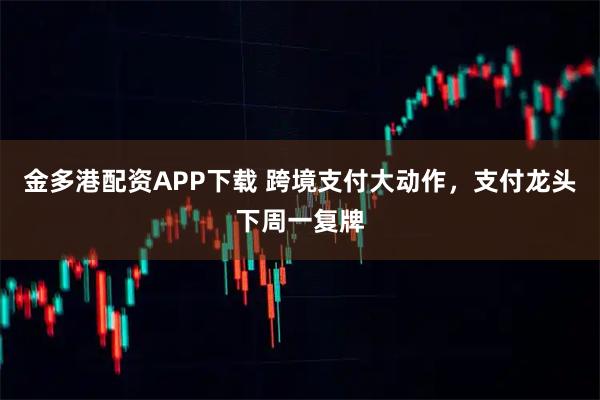 金多港配资APP下载 跨境支付大动作,支付龙头下周一复牌